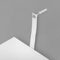 European White 3-Drawer Bedside Table