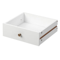 European White 3-Drawer Bedside Table