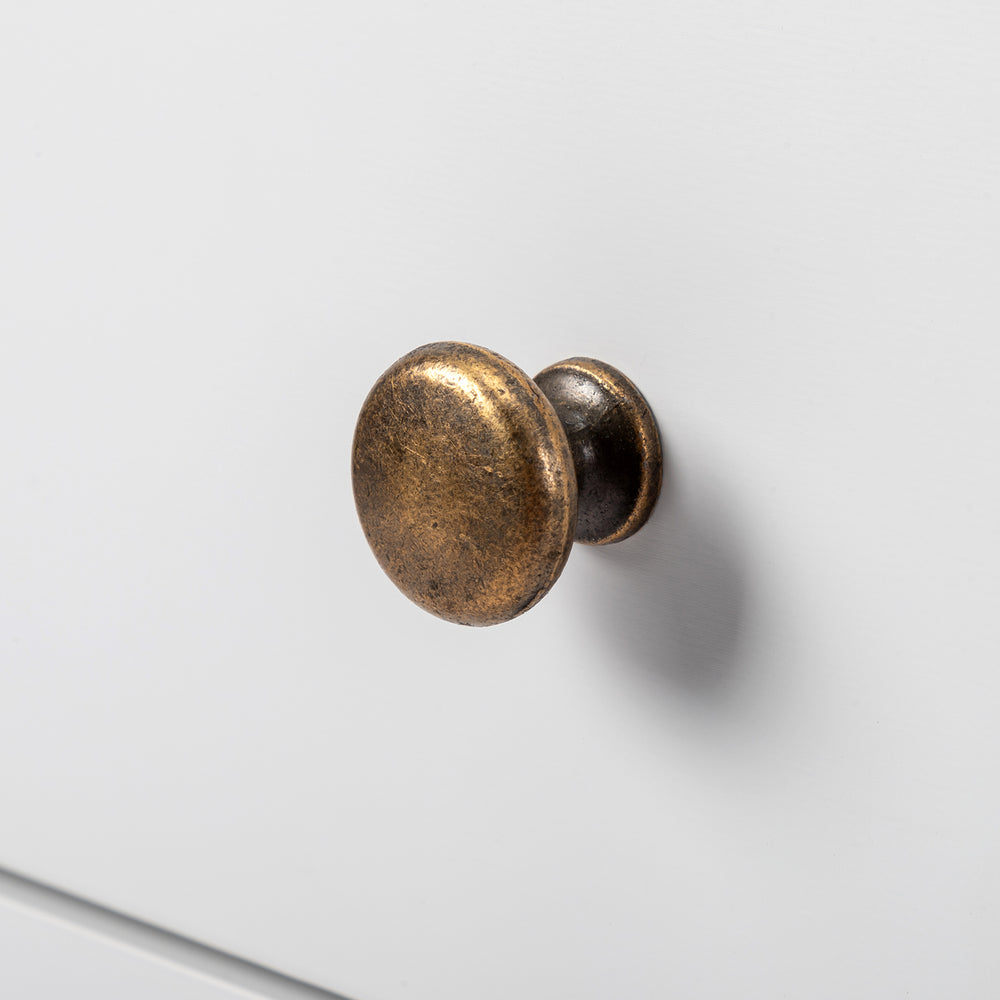 European White 3-Drawer Bedside Table