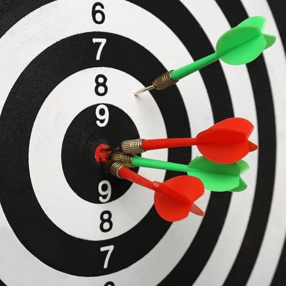 Full-Size 17" Dartboard Set with 6 Darts