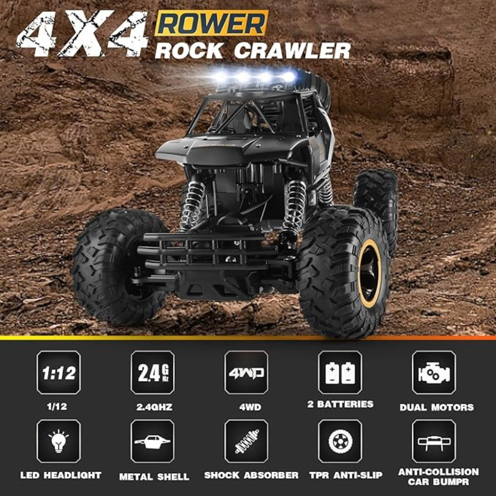 4DRC 4WD Metal Shell RC Truck (1:12) | LED Headlights 2025 UK