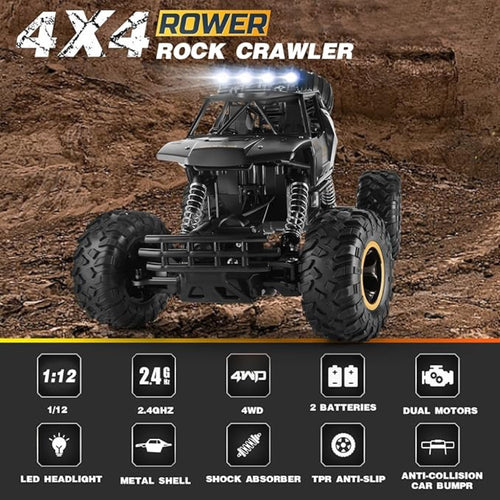 4DRC 4WD Metal Shell RC Truck (1:12) | LED Headlights 2025 UK