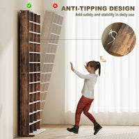 3. 36-Cube Bookcase & Media Organiser – Rustic Brown Finish