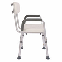 Anti-Slip Aluminium Bath Chair with Back Support