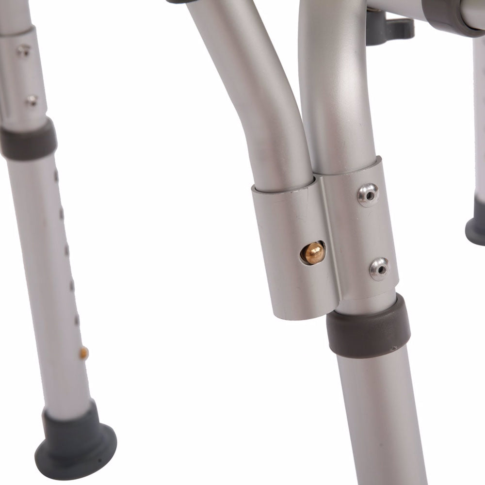 Anti-Slip Aluminium Bath Chair with Back Support