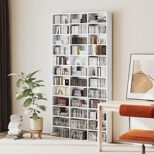 36-Cube Bookcase & Media Organiser – Marble Effect