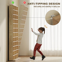 36-Cube Bookcase & Media Organiser – Oak Tone Finish