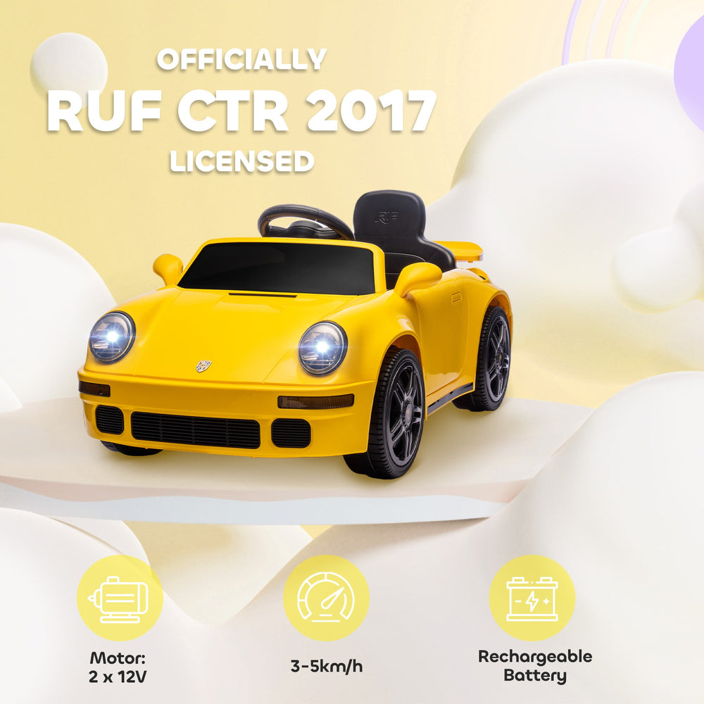 Kids RUF CTR 2017 Electric Sport Car - 12V Dual Motor